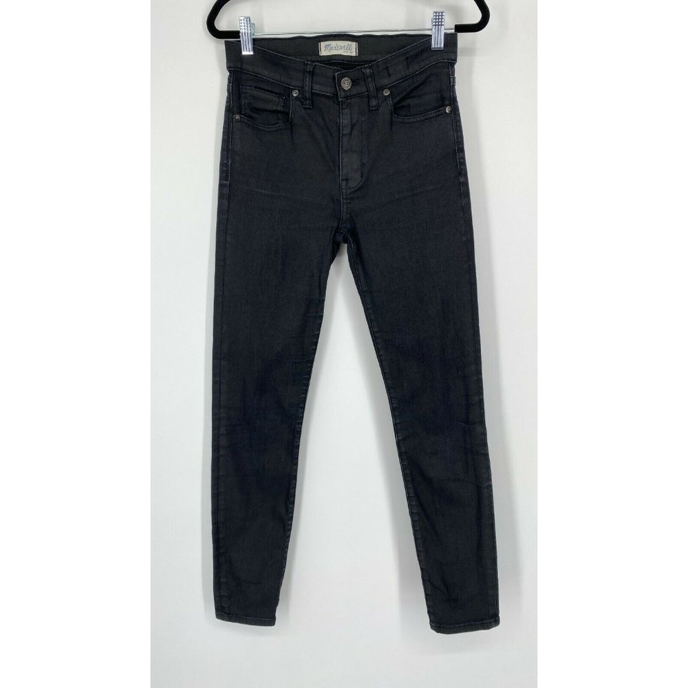 Madewell High Riser Skinny Jeans Women's Size 27 Stretch Black Denim